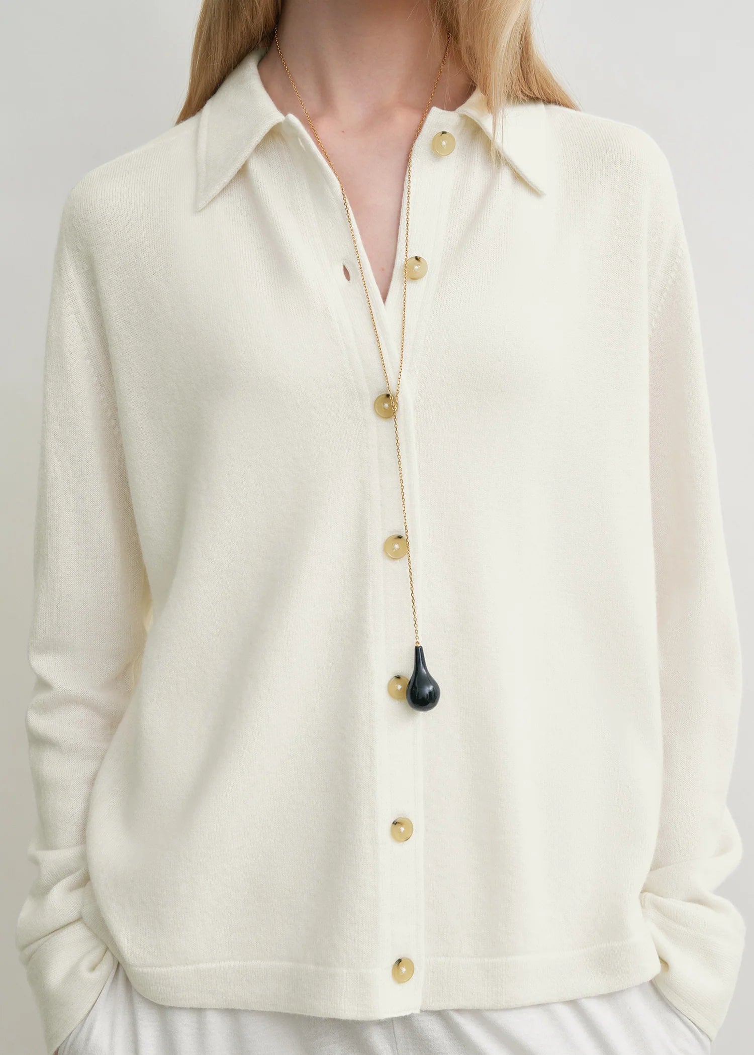 Cream Cashmere Cardigan