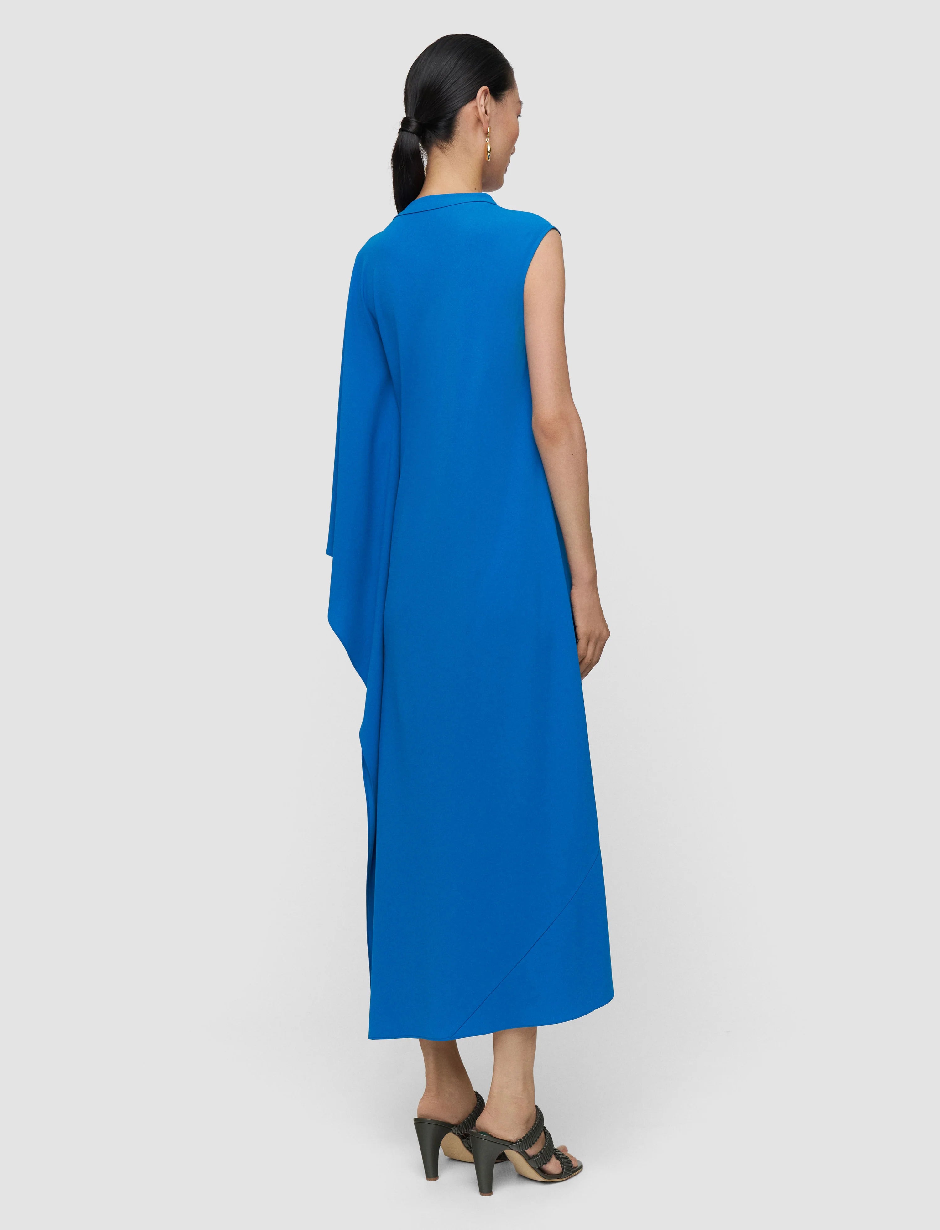 Aly Crepe Cape Dress