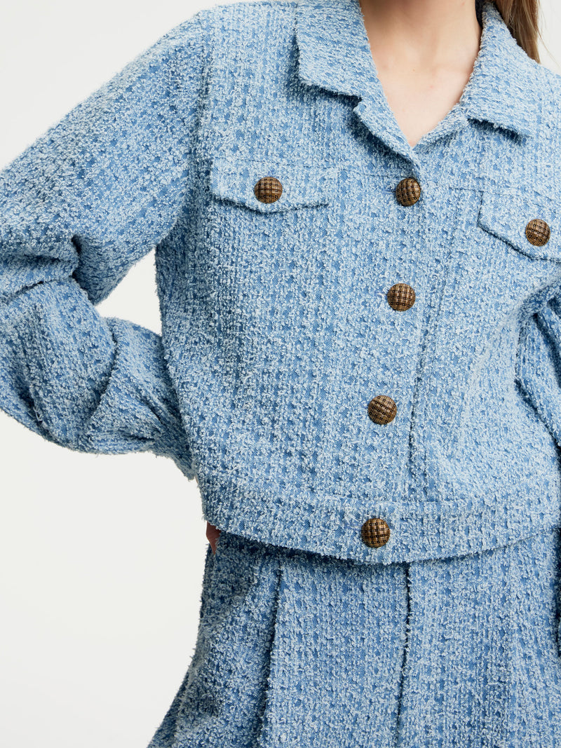 Jeanetta Tweed Set 100% cotton matching set Gestuz vintage inspired