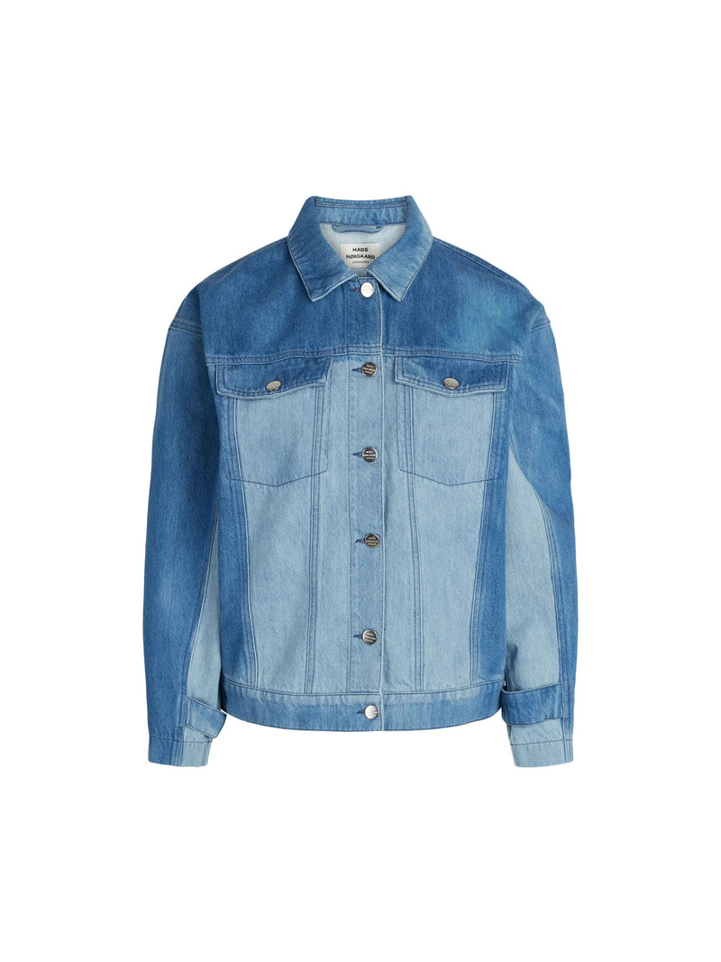 Two-toned Denim Set mads norgaard button up jacket and denim jeans matching set