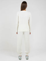 Cream Cardi Cashmere Set Madeline Thompson 100% cotton comfortable matching knitted set