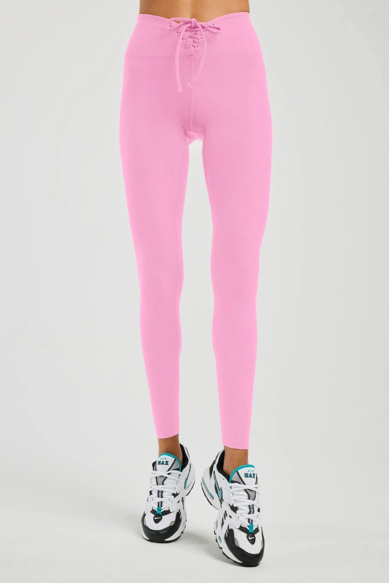 Year of Ours Womens Football Ribbed Knit Fitness Athletic Leggings Pink XS  at  Women's Clothing store